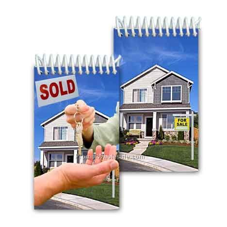 3d Lenticular Mini Notebook; Stock; House For Sale; Blanks