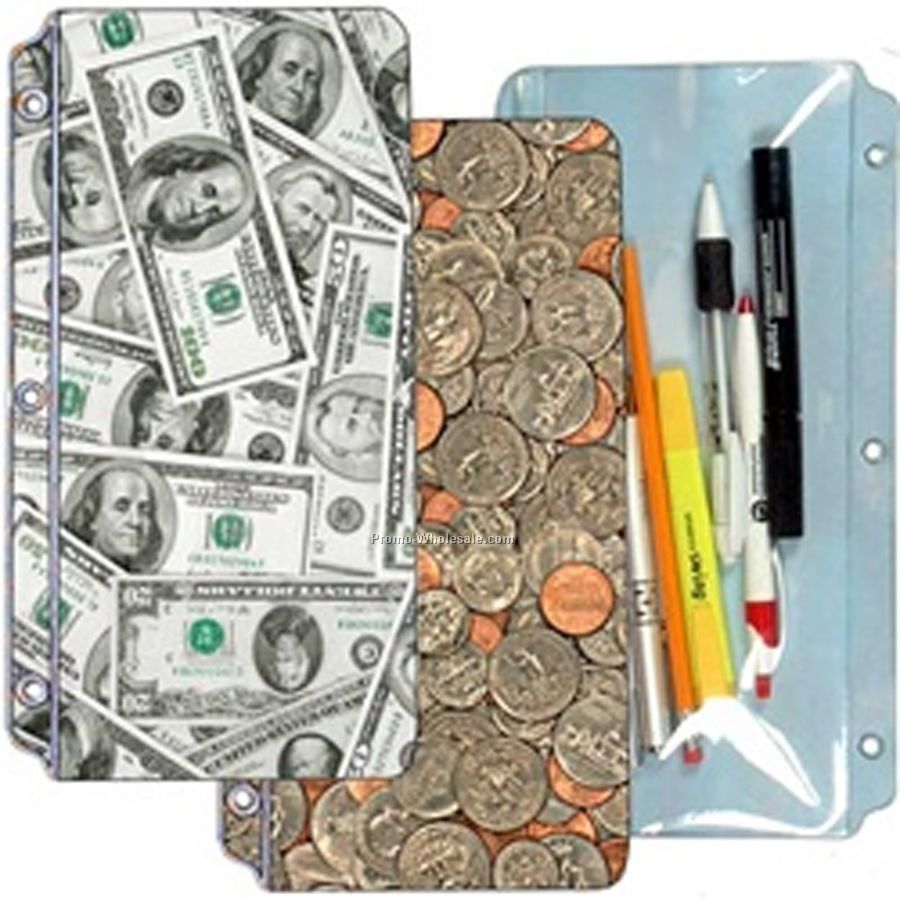 3d Lenticular Pencil Pouch - Stock / Money