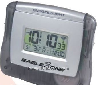 4-1/8"x3-1/2"x2-1/4" Radio Controlled Budget Alarm Clock