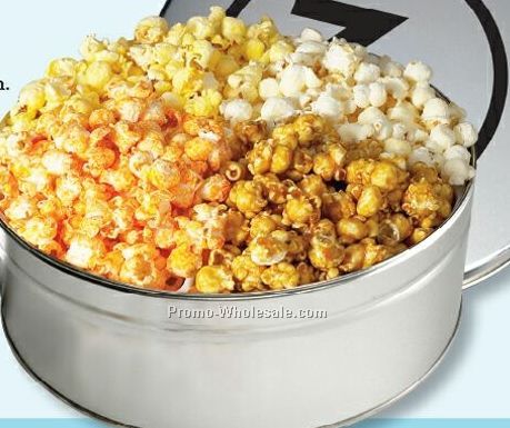 4-flavor Popcorn Tin (Butter ,Cheddar Cheese, White Cheddar, Caramel)