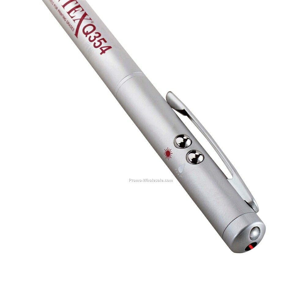 4-in-1 Laser Pointer & Flashlight W/ Stylus & Pen