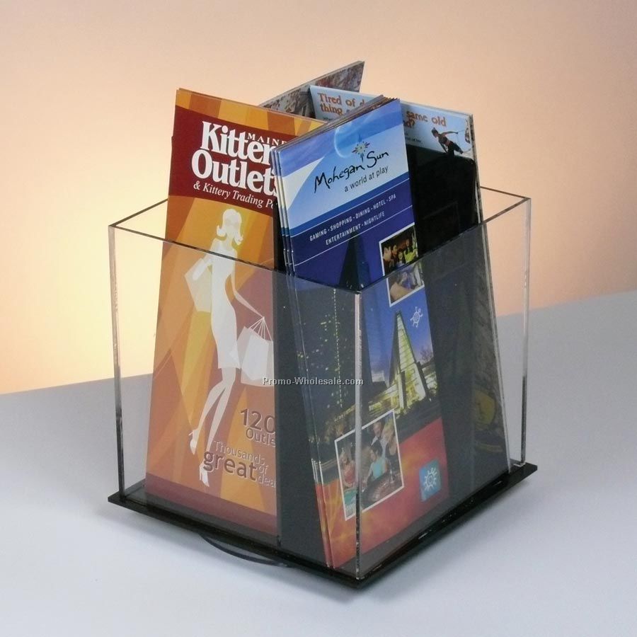 4-pocket Rotating Brochure Holder - Countertop