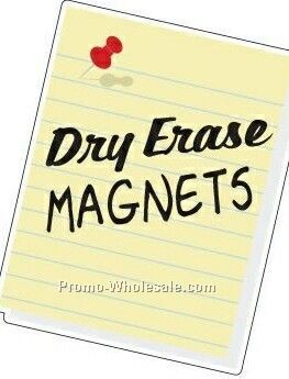4"x5-1/4" Rectangle Stock Shape Mojo Dry Erase Magnet