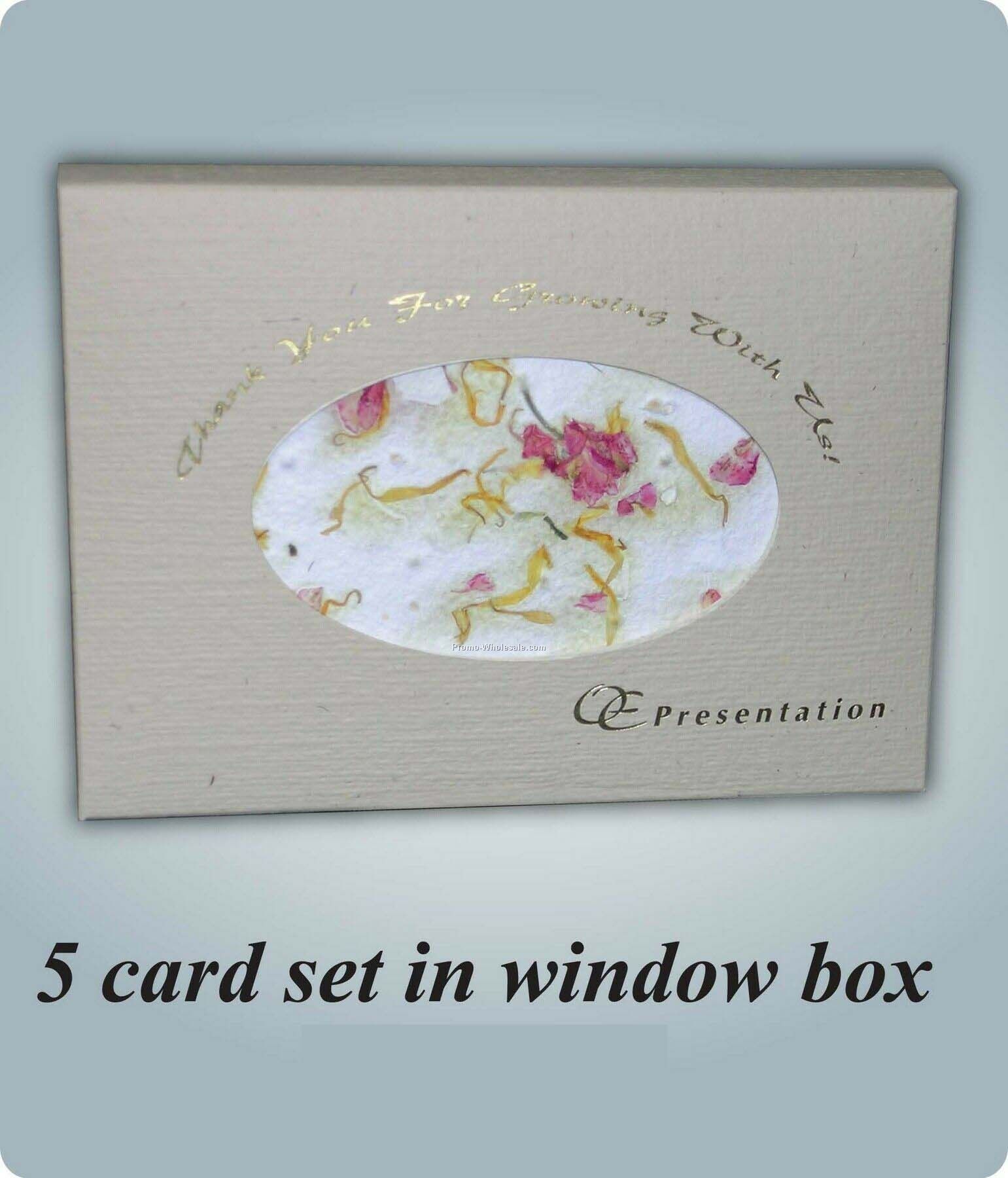 5 Card Gift Set In Window Box