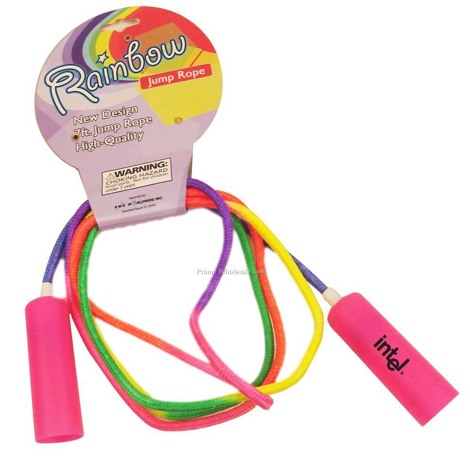 7 ' Magenta Handle Jump Rope (Imprint Both Handles***)