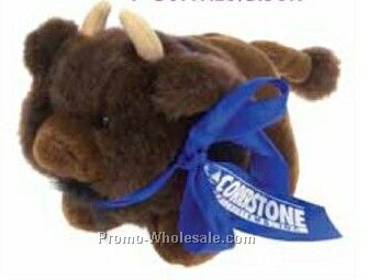 7" Stock Stuffed Plush Buffalo/ Bison