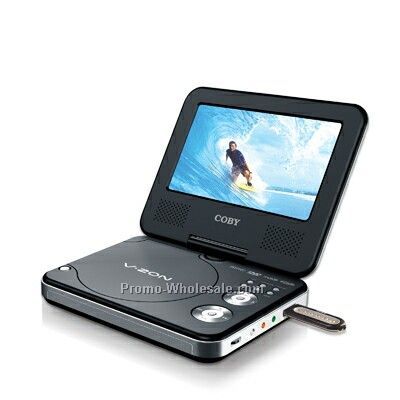 7" Tft Portable DVD Player With Divx & Sd Slot And Swivel Screen