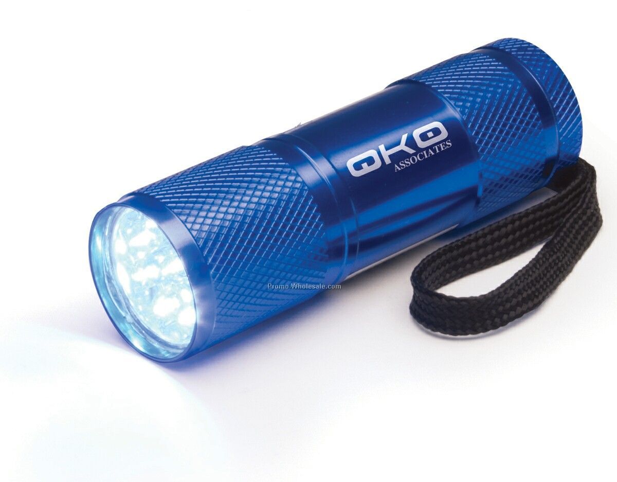 9 LED Flashlight - Blue