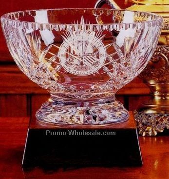 9d Krystof Crystal Boston Footed Bowl