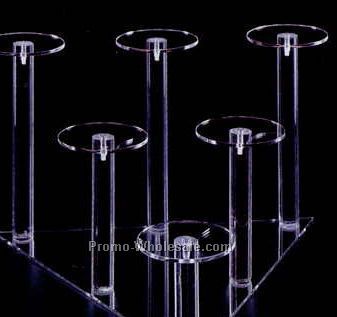 Acrylic Pedestal - 6 Dumbbell Grouping