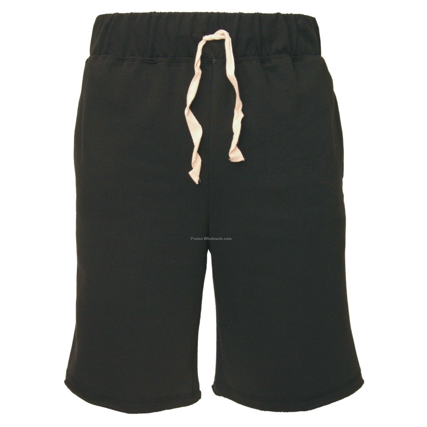 Adults` Black First Place Fleece Shorts With 2 Side Pockets (S-xl)