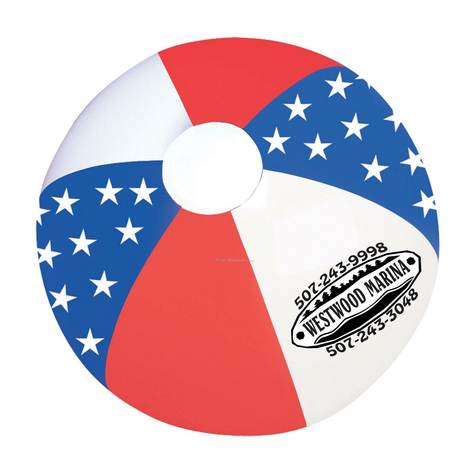 American Flag Beach Ball (16")