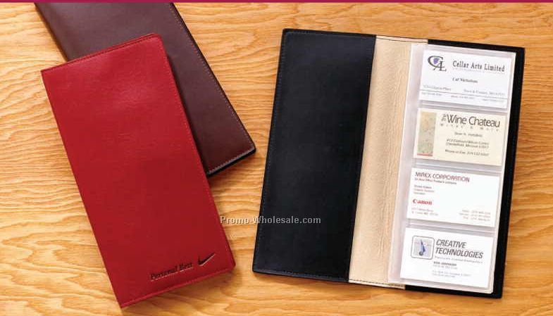 Aniline Glazed Calfskin Card File