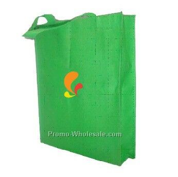Biodegradable Non-woven Tote Bag With Gusset - Green