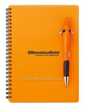Blossom Chrome Tip Pen & Highlighter Combo W/ Spiral Notebook