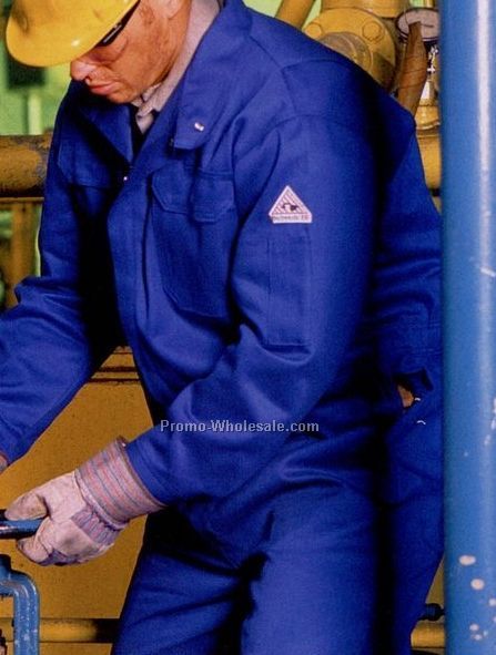 Bulwark Flame-resistant Deluxe Coverall / Royal Blue / Sizes 38-54