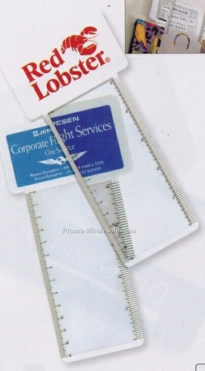 Business Card Magnifier Ruler/Bookmark (3 Day Shipping)