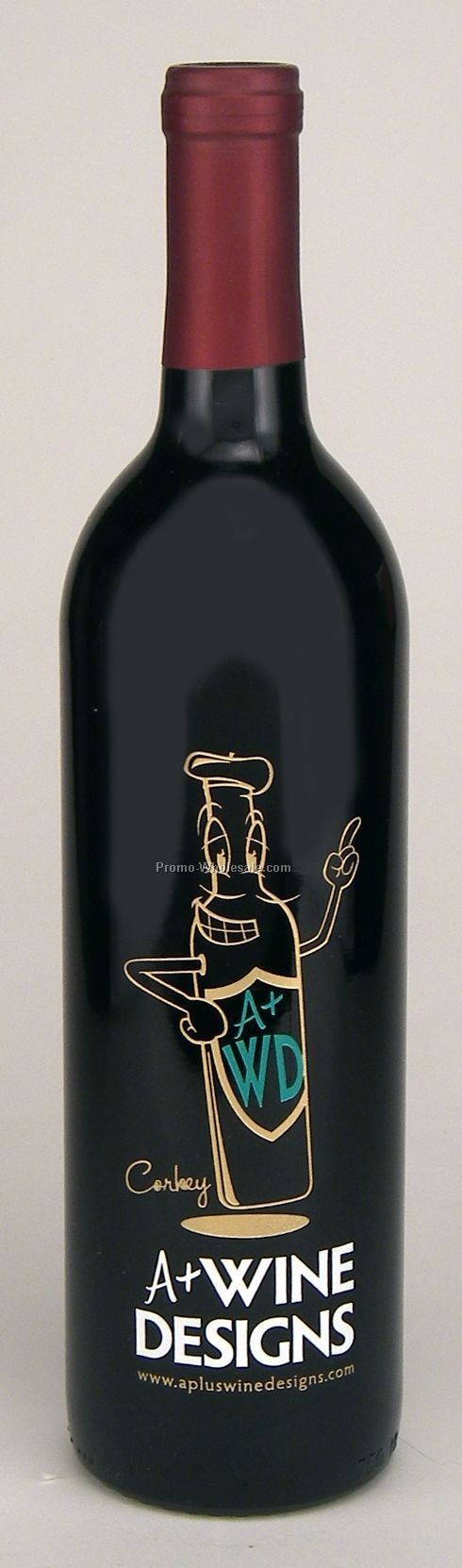 Cabernet Sauvignon, California, 750 Ml, 1 Deep Hand-etch, 3 Paint Fills