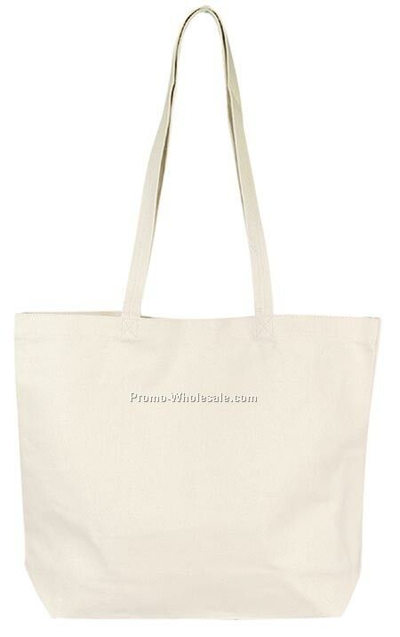 Canvas Tote W/Velcro Closure Bag