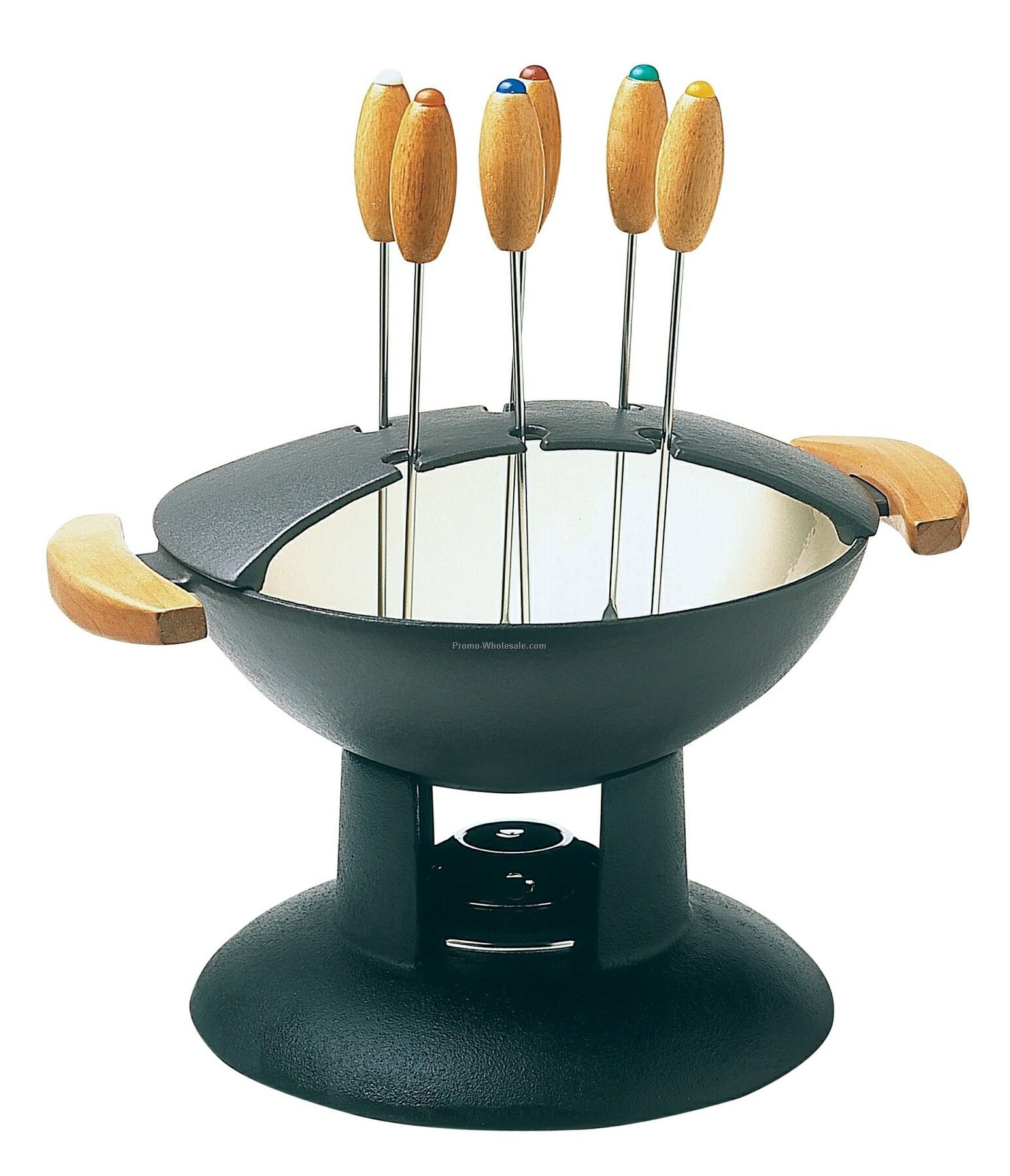 Cast Iron Fondue Wok