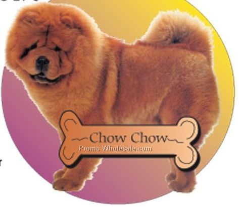 Chow Chow Dog Acrylic Coaster W/ Felt Back