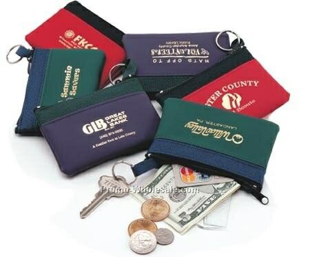 Coin & Key Zip Purses (Fun Colors)