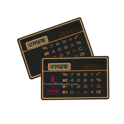 Credit Card Size Pocket Solar Calculator