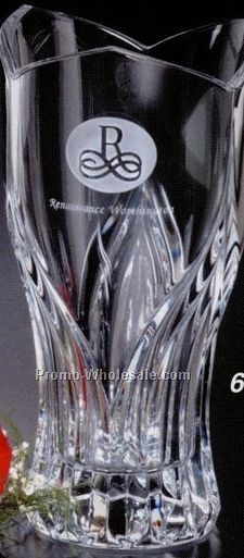 Crystal Ancona Trophy Vase 8"
