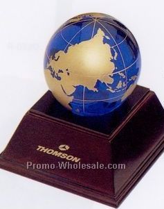 Crystal Globe Desk Set