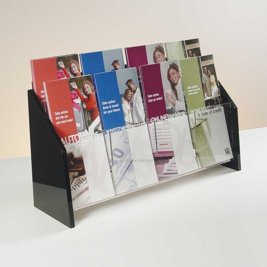 Deluxe 8-pocket Brochure Holder - Countertop