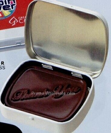 Domed Tin W/ Molded Chocolate