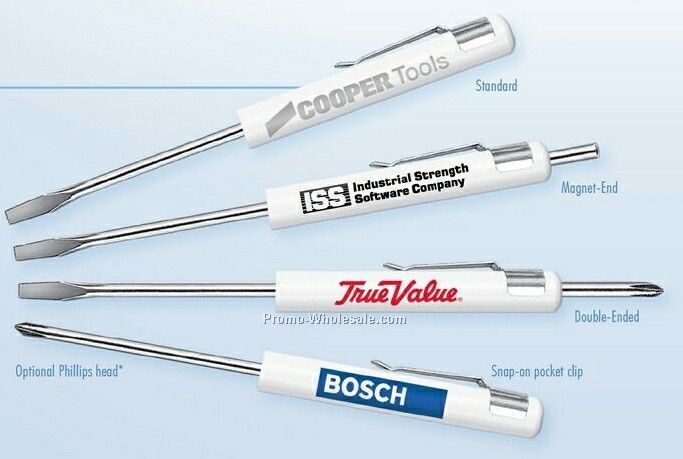 Double-ended Flathead/ Phillips Pocket Screwdriver