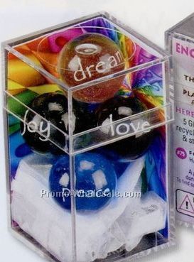 Encouraging Words Marbles Box Set W/ Storycard Pouch & Stand