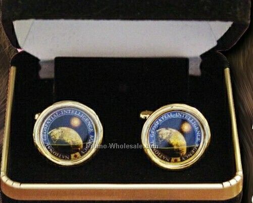 Executive Cufflink Set (3/4" Round)