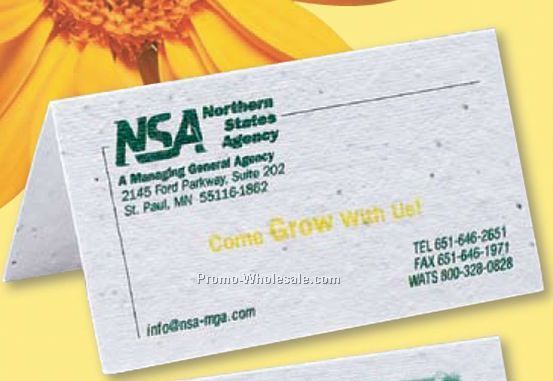 Floral Seed Paper Business Card