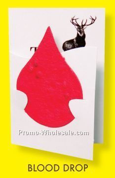 Floral Seed Paper Pop-out Booklet - Blood Drop