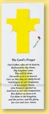 Floral Seed Paper Pop-out Bookmark - Religious Cross