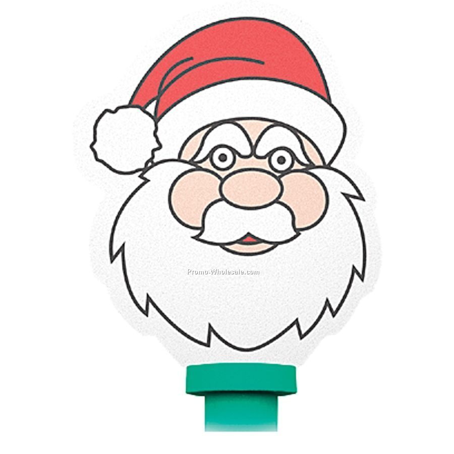 Foam Top Bendy Pens - Santa