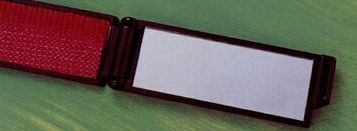 Folding Lint Brush W/ Mirror (6-3/4"x1-3/16")