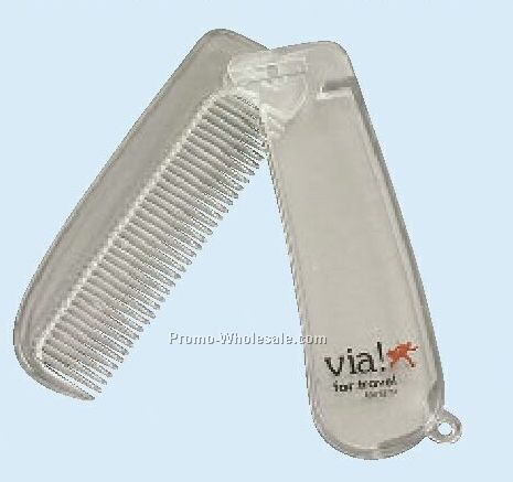 Folding Travel Comb (Printed)