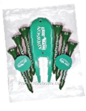 Golf Pack With 6 2-3/4" Tees/ 2 Ball Markers/ Green Repair Tool