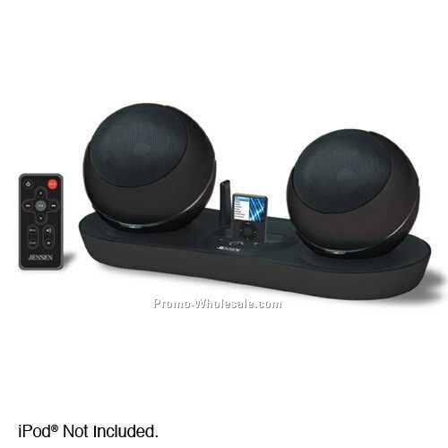 Jensen Universal Docking Station With Wireless Speakers For Ipod