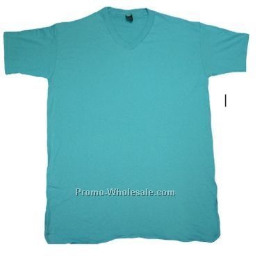 Ladies V Neck Niteshirt - (1 Size Fits Most) Pink/ Light Blue