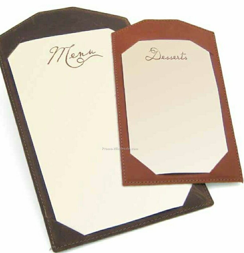 Leather Menu Tablet - Dinner