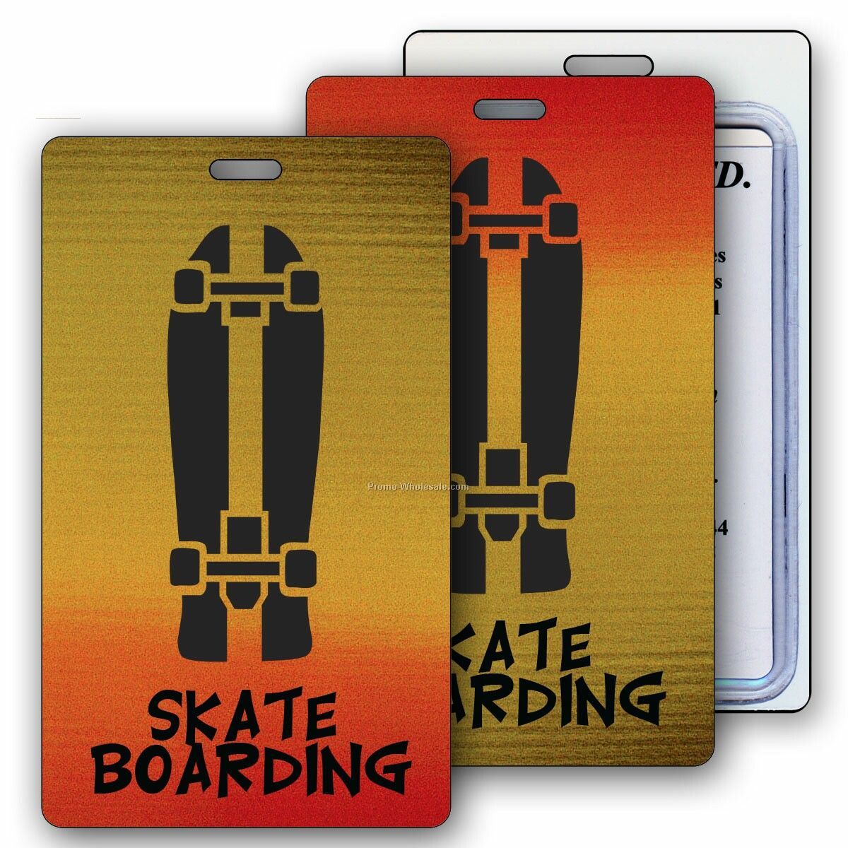 Lenticular Luggage Tags - Custom / Change Color / Red, White, Pink