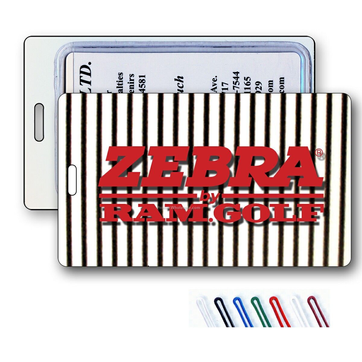 Lenticular Luggage Tags - Stock / Animated Images / Black White Strips