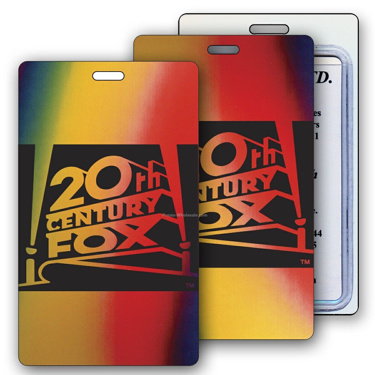 Lenticular Luggage Tags - Stock / Change Colors / Red, Yellow, Green, Black
