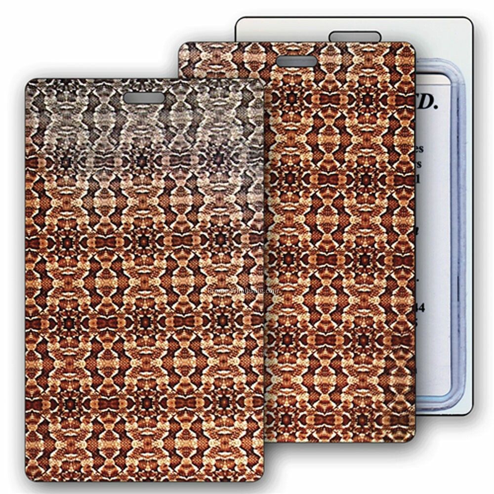 Lenticular Luggage Tags - Stock / Change Colors / Snake Skin
