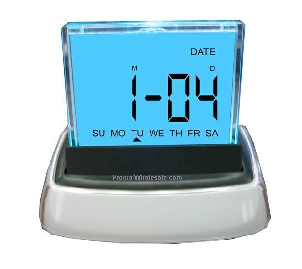 Light Up Multi Function Lcd Clock