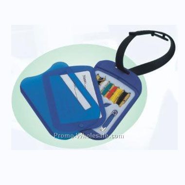 Luggage Tag W/ Sewing Kit (Screened)